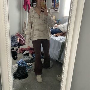 Aerie Kick-It Ribbed High Waisted Super Flare Pant